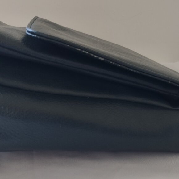 Leather Messenger Crossbody Shoulder Handbag Satchel Dark Green - Picture 11 of 15